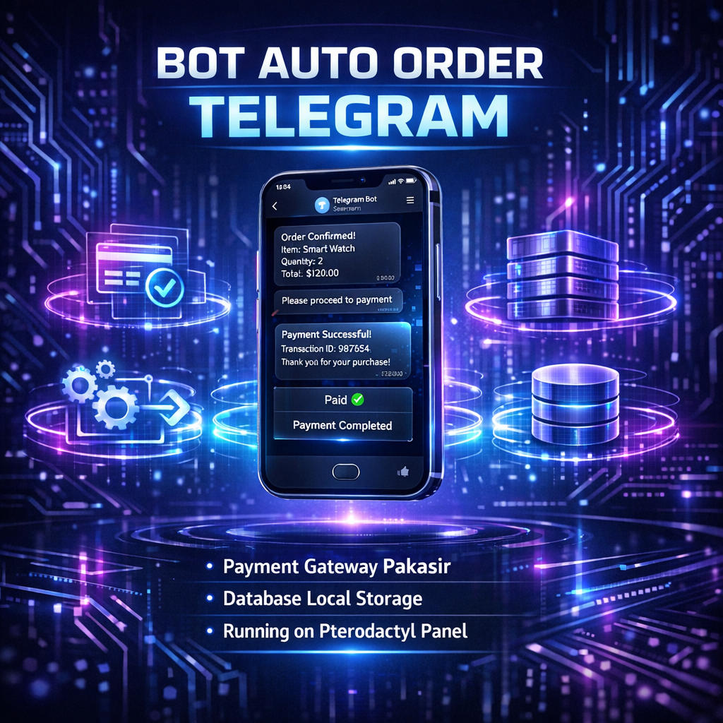 Script Bot Auto Order Telegram V1 | DB Lokal | PG Pakasir